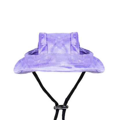 Small Dog/Cat Cowboy Hat with Ear Holes | Multiple Colours Available