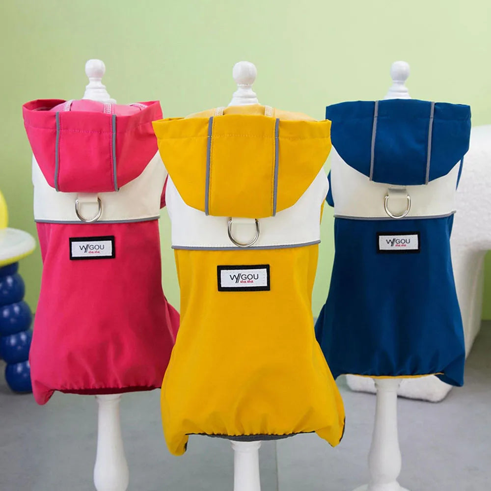 Waterproof Pet Raincoat with Hood