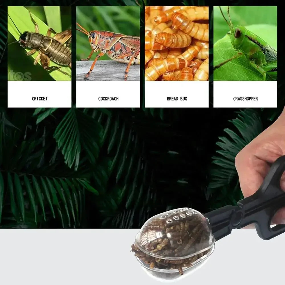 Reptile Feeding Tongs | Plastic Insect Tweezers with Ventilation and Easy-Grip Design