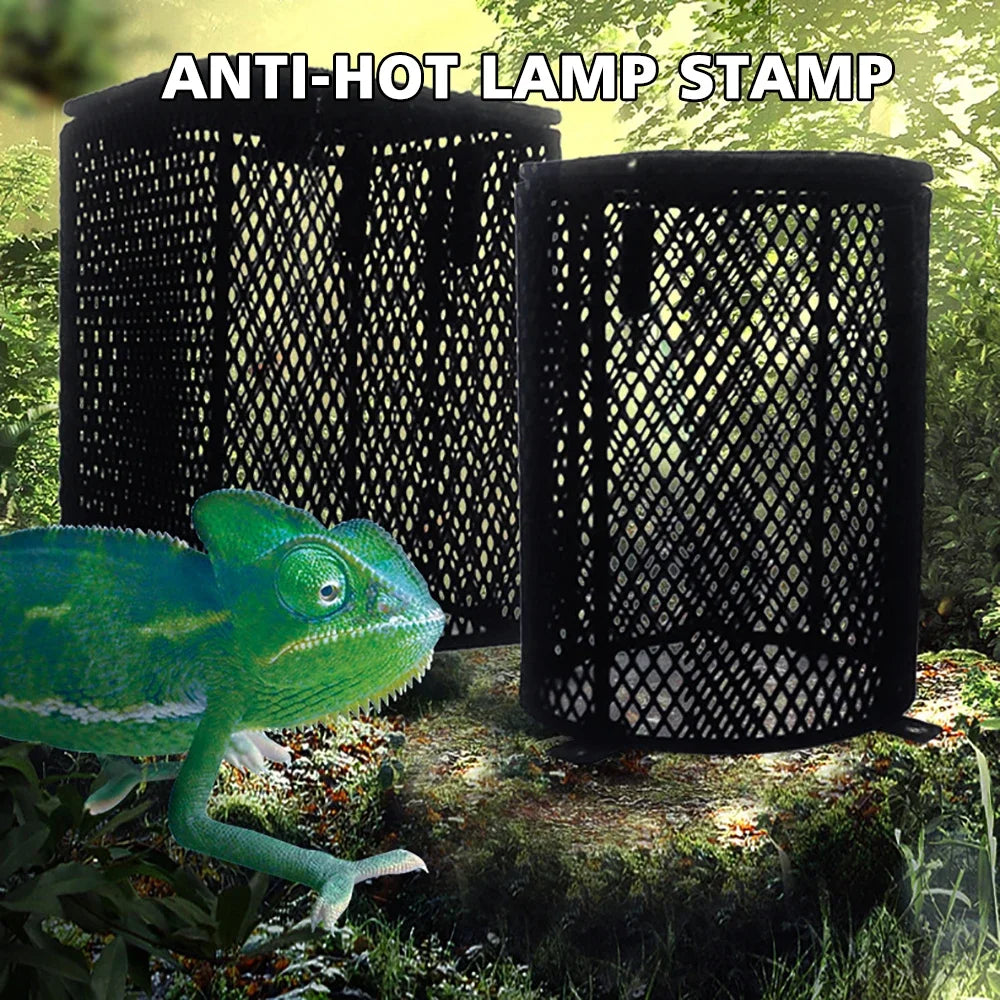 Anti-Scald Mesh Cover for Reptile Heat Lamps | Protective Heat Lamp Shield for Reptile Enclosures