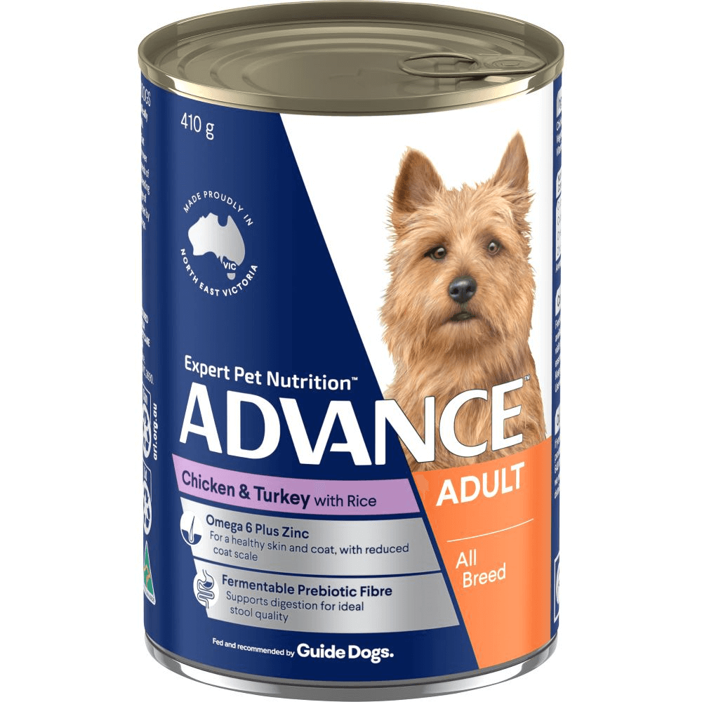 Advance Chicken & Turkey With Rice Wet Dog Food 12 Pack