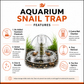 Feature guide showing the bait chamber, vented sinking design, retrieval line, reusable body and two sizes