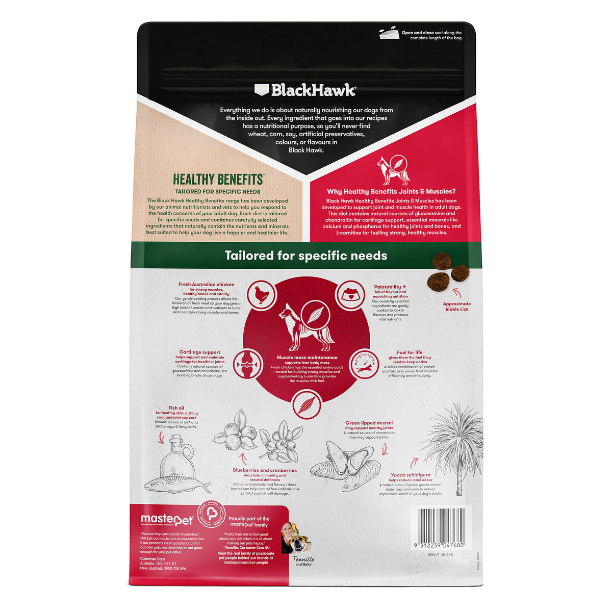 Black Hawk Adult Dog Healthy Benefits Joints & Muscles Food