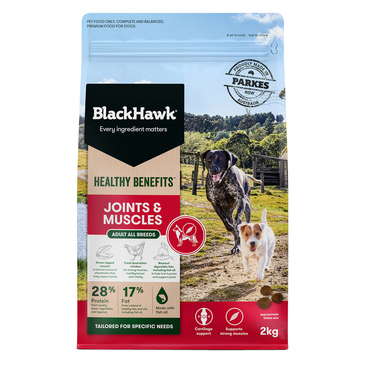 Black Hawk Adult Dog Healthy Benefits Joints & Muscles Food