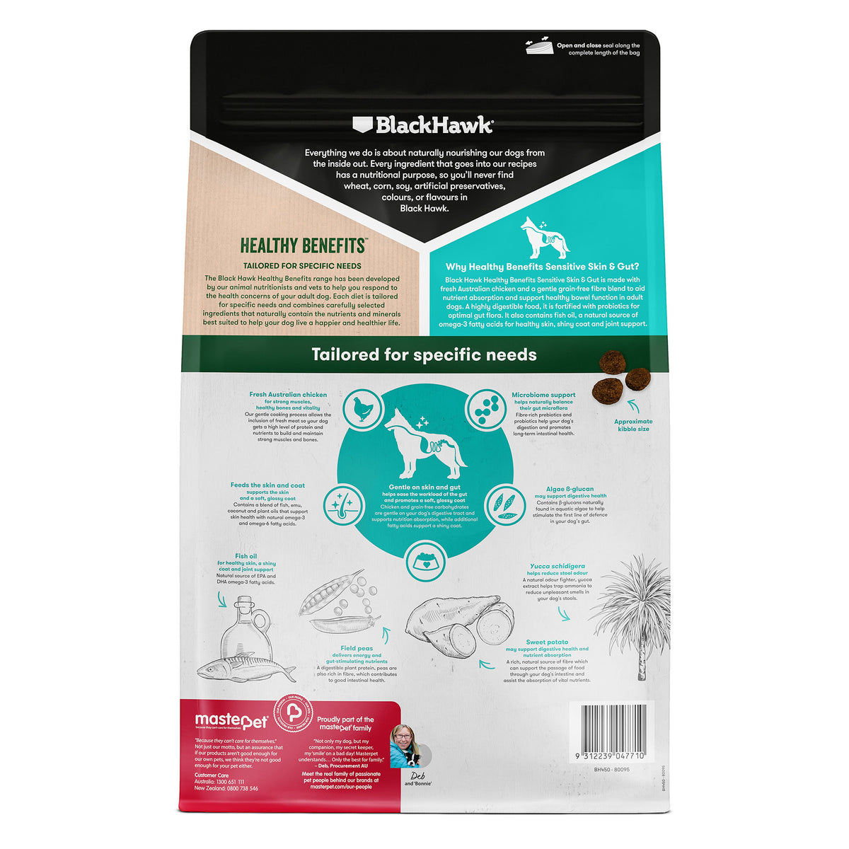 Black Hawk Adult Dog Healthy Benefits Sensitive Skin & Gut Food