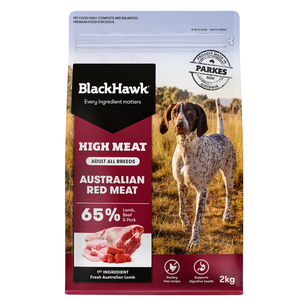 Black Hawk Adult Dog High Meat Australian Red Meat Food