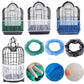 Breathable Nylon Bird Cage Seed Catcher Cover | Elastic Mesh Skirt to Reduce Mess & Drafts