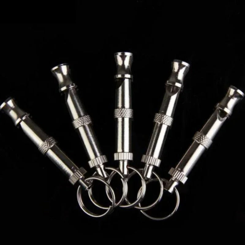 Ultrasonic Dog Training Whistle | Adjustable, Two-Tone & Nickel-Plated Copper