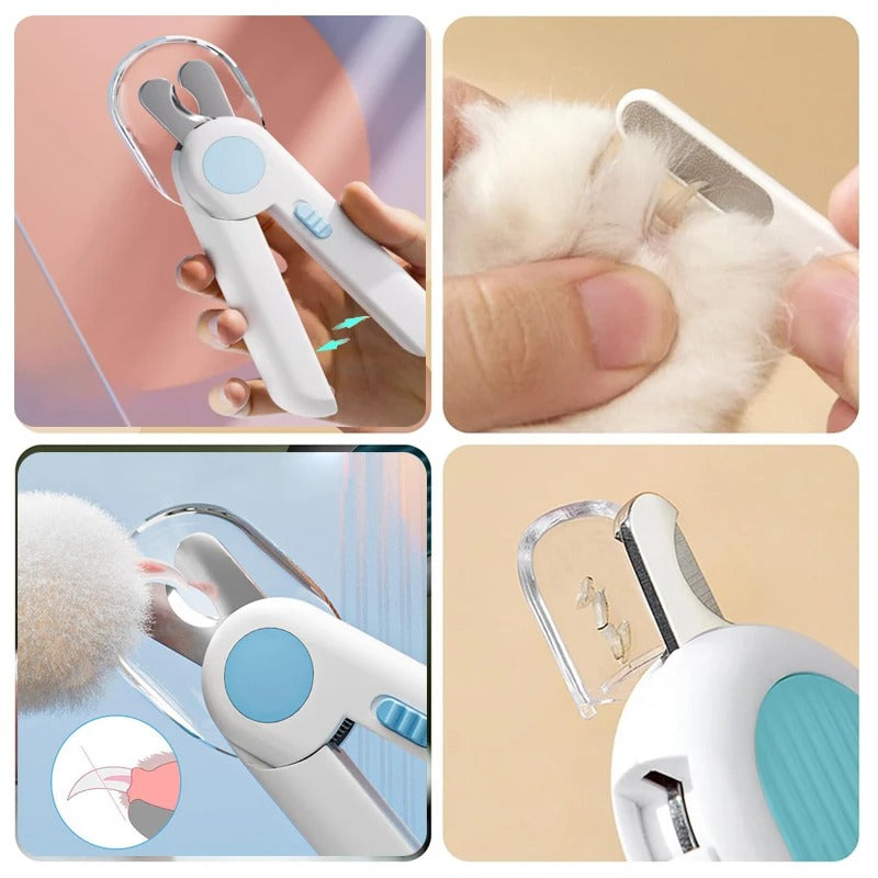 LED Pet Nail Clippers | Light, Safety Guard & Hidden File