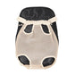 Beige breathable pet carrier backpack with black padded backing