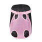Light pink mesh pet carrier backpack with separate leg openings