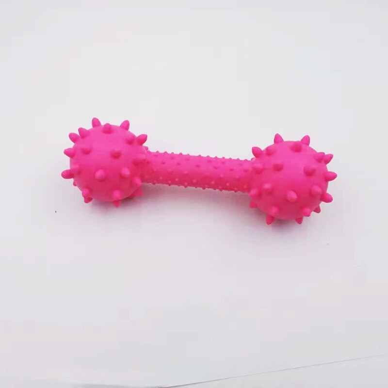 TPR Dumbbell Pet Toy | High-Quality, Non-Toxic with Sound for Mental Stimulation