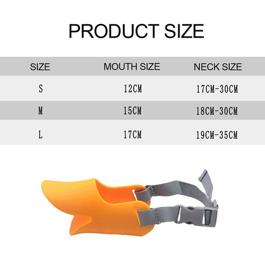 Soft Silicone Duck-Bill Dog Muzzle