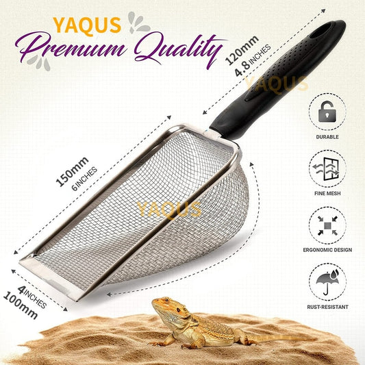 Reptile Poop Scoop & Sand Sifter | Easy-Clean