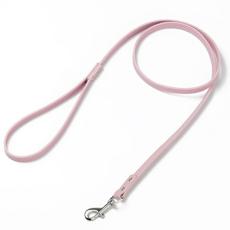 Colourful PU Leather Dog Leash | Training and Walking Leash for All Dog Sizes